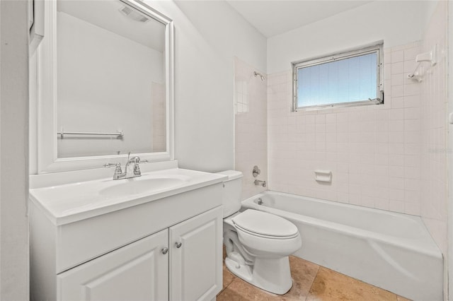 358 Suwanee Ave, Sarasota, FL 34243 - bathroom with vanity, washtub / shower combination, and tile patterned flooring
