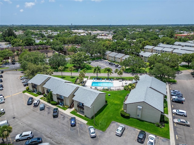 4215 E Bay Dr Unit 1801E, Clearwater, FL 33764 - drone / aerial view of a pool area