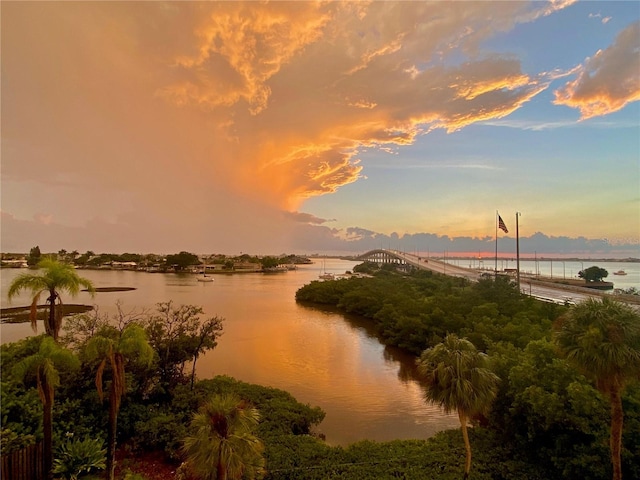 100 Bluff View Dr Unit 511C, Belleair Bluffs, FL 33770 - water view with a notable bridge