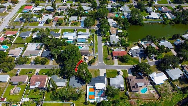 2010 6th Ave SW, Largo, FL 33770 - aerial view of property's location with nearby suburban area and a large body of water