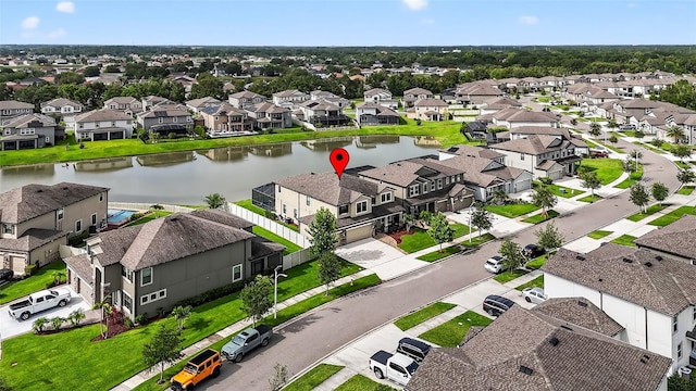 7570 Sweeter Tide Trl, Wesley Chapel, FL 33545 - aerial view of residential area with a nearby body of water