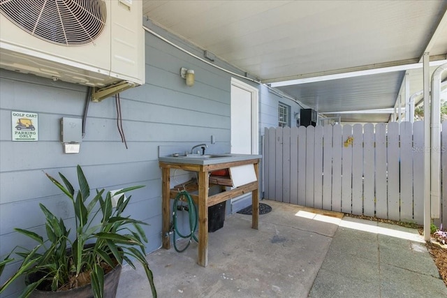511 1st St, Cedar Key, FL 32625 - view of patio / terrace with a sink