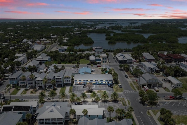511 1st St, Cedar Key, FL 32625 - aerial view at dusk of a water view and a residential view