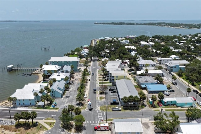 511 1st St, Cedar Key, FL 32625 - aerial view of residential area featuring a large body of water