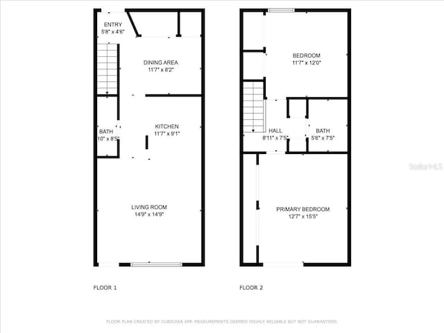 511 1st St, Cedar Key, FL 32625 - view of floor plan / room layout