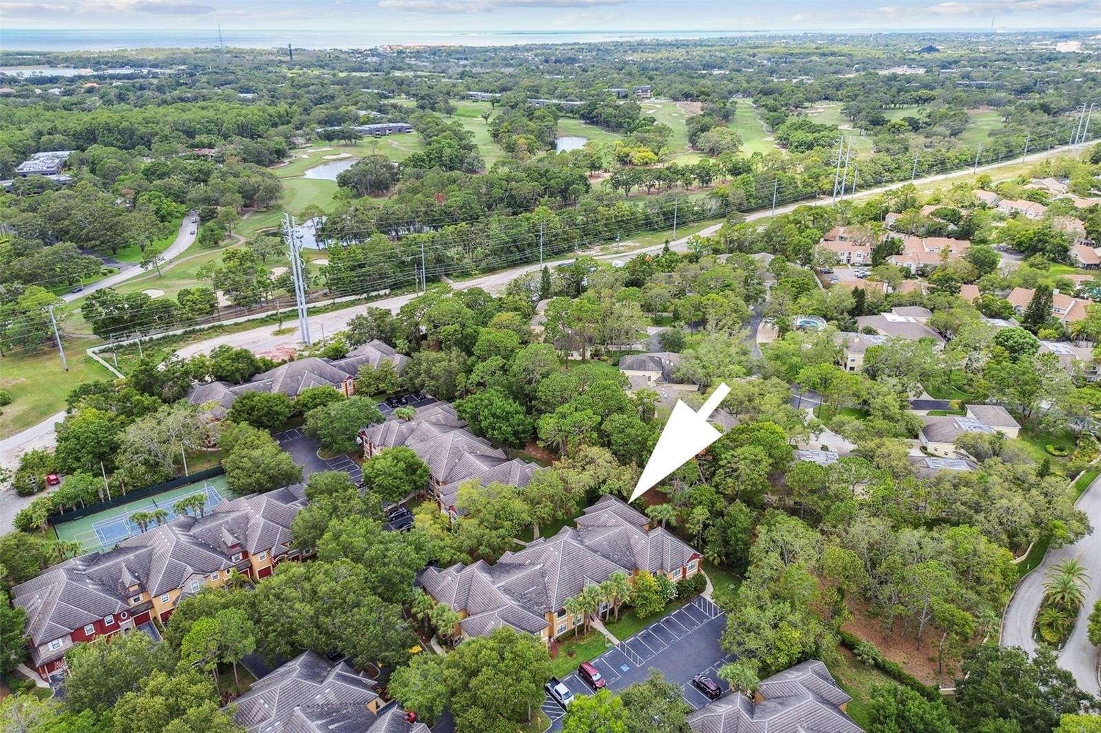 2171 Portofino Pl Unit 27-2725, Palm Harbor, FL 34683 - aerial perspective of suburban area