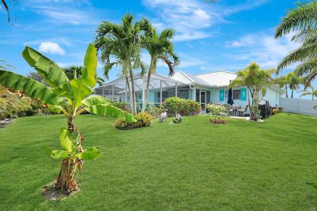 28 SW 21st Ave, Cape Coral, FL 33991 - view of yard featuring glass enclosure