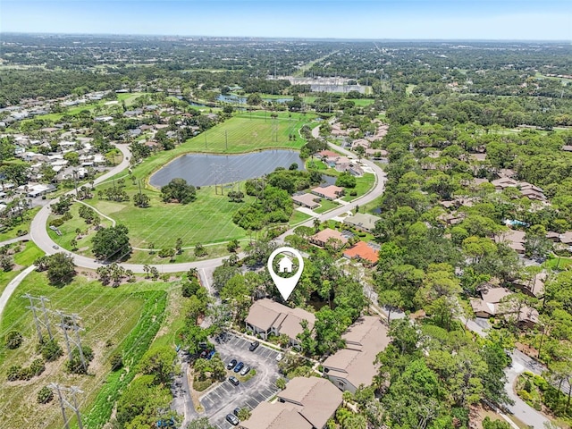 4735 Winslow Beacon Unit 14, Sarasota, FL 34235 - aerial view of residential area featuring a nearby body of water