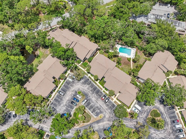 4735 Winslow Beacon Unit 14, Sarasota, FL 34235 - bird's eye view of a pool area