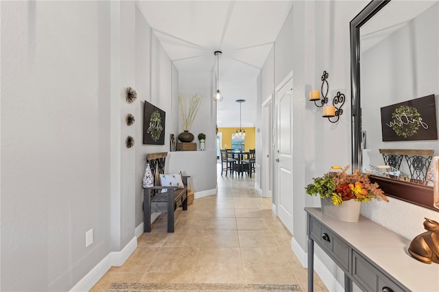 12004 Legacy Bright St, Riverview, FL 33578 - hallway with baseboards and light tile patterned floors