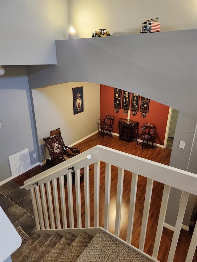 373 Intrepid Way, Indialantic, FL 32903 - stairway featuring baseboards