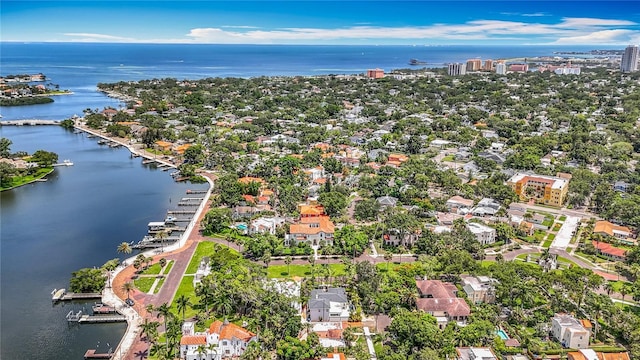 301 23rd Ave NE, Saint Petersburg, FL 33704 - aerial view of residential area with a nearby body of water