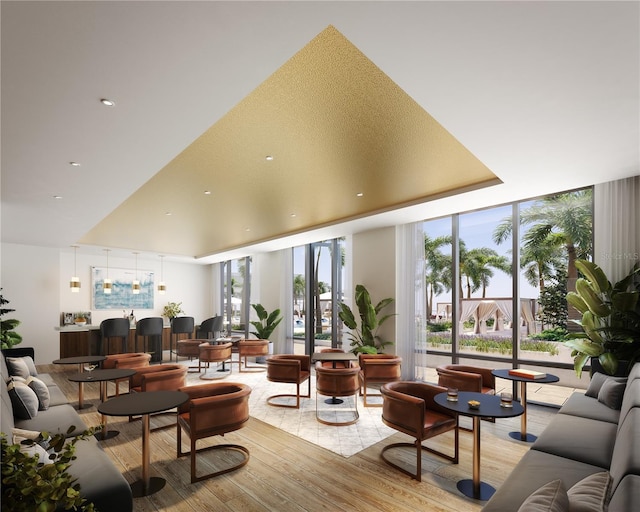 400 Central Ave Unit 808, Saint Petersburg, FL 33701 - lobby featuring a wall of windows and recessed lighting