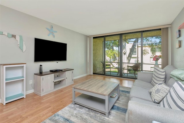 14130 Rosemary Ln Unit 3202, Largo, FL 33774 - living area featuring light wood-style flooring and baseboards