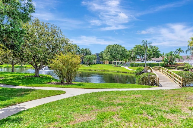 14130 Rosemary Ln Unit 3202, Largo, FL 33774 - surrounding community featuring a water view and a lawn