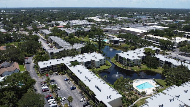 14130 Rosemary Ln Unit 3202, Largo, FL 33774 - aerial overview of property's location featuring a pool area and a large body of water