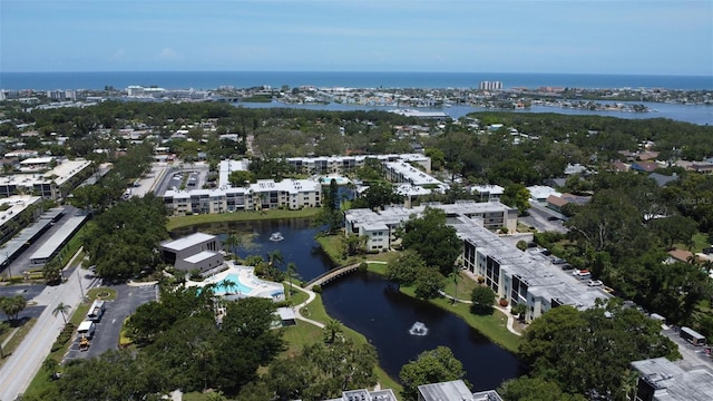 14130 Rosemary Ln Unit 3202, Largo, FL 33774 - aerial view of property and surrounding area featuring a large body of water