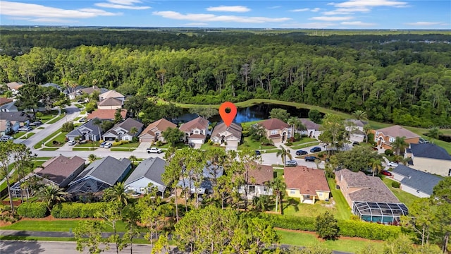 12510 Loquat Way, Tampa, FL 33626 - aerial view of property's location featuring a forest and nearby suburban area