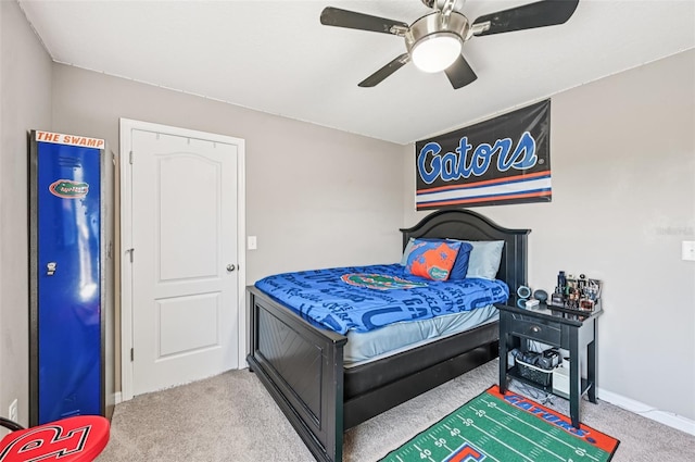4151 Little Gap Loop, Ellenton, FL 34222 - carpeted bedroom featuring baseboards and a ceiling fan