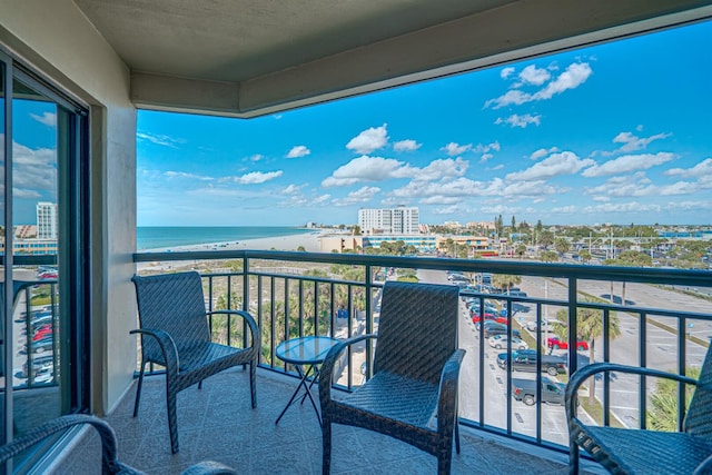 4510 Gulf Blvd Unit 604, St Pete Beach, FL 33706 - balcony featuring a city view and a water view
