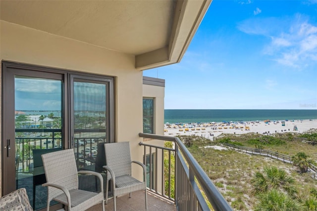 4510 Gulf Blvd Unit 604, St Pete Beach, FL 33706 - balcony featuring view of water and beach