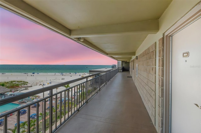 4510 Gulf Blvd Unit 604, St Pete Beach, FL 33706 - balcony at dusk with view of water and beach