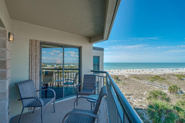 4510 Gulf Blvd Unit 604, St Pete Beach, FL 33706 - balcony with view of water and beach