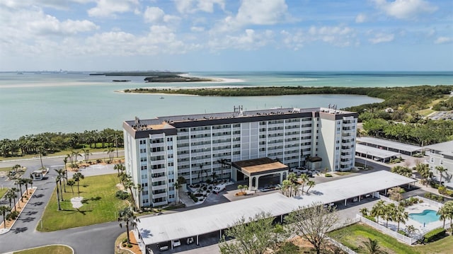 9 Forbes Pl Unit 310, Dunedin, FL 34698 - aerial view of apartment complex and a nearby body of water
