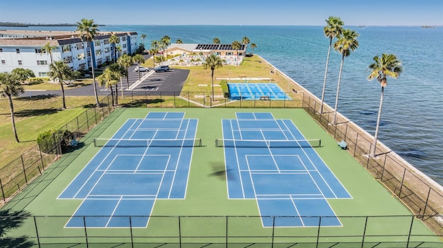 9 Forbes Pl Unit 310, Dunedin, FL 34698 - view of tennis court with a water view