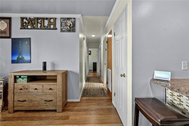 2501 18th Ave S, Saint Petersburg, FL 33712 - hallway featuring wood finished floors and baseboards