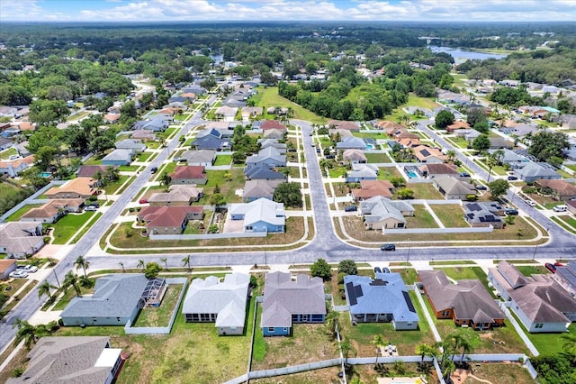 23917 Pow Wow Dr, Lutz, FL 33559 - aerial view of property and surrounding area with nearby suburban area