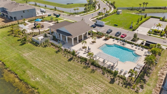 308 Mangrove Shade Cir, Apollo Beach, FL 33572 - aerial view of a large body of water