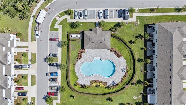 7916 Evergreen Creek Ct, Riverview, FL 33578 - drone / aerial view of a pool area