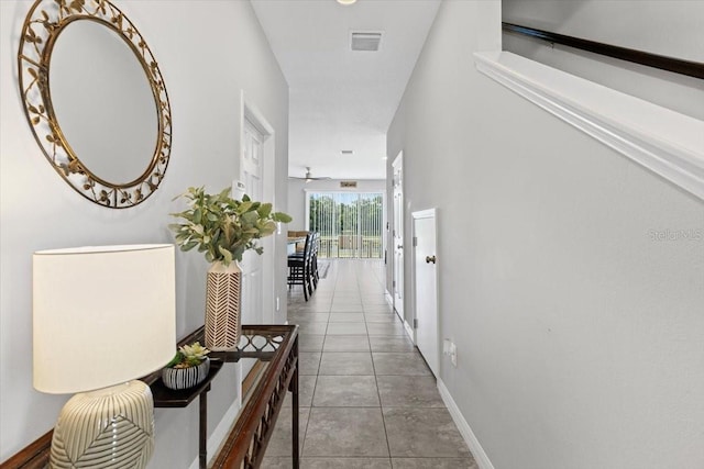 7916 Evergreen Creek Ct, Riverview, FL 33578 - hall featuring tile patterned flooring and baseboards