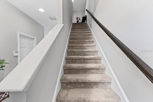 7916 Evergreen Creek Ct, Riverview, FL 33578 - stairway with recessed lighting