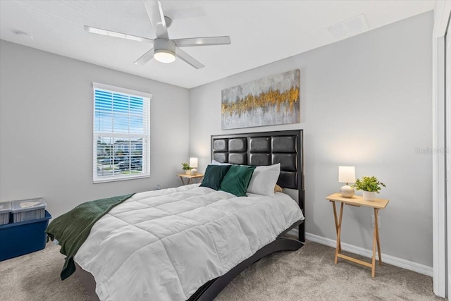 7916 Evergreen Creek Ct, Riverview, FL 33578 - bedroom featuring carpet floors and ceiling fan