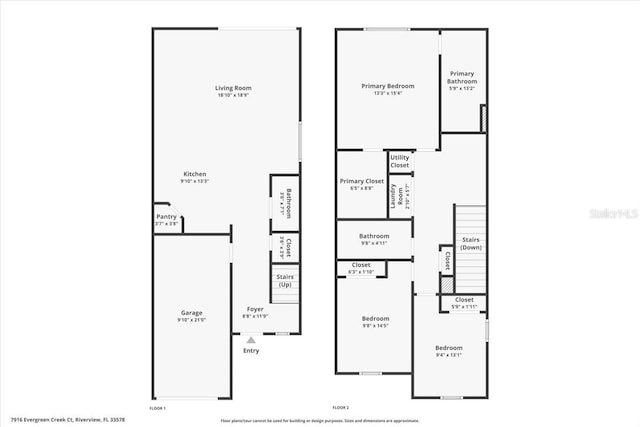 7916 Evergreen Creek Ct, Riverview, FL 33578 - view of home floor plan