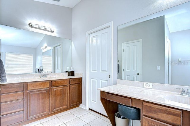 31349 Philmar Ln, Wesley Chapel, FL 33543 - bathroom with tile patterned flooring and vanity