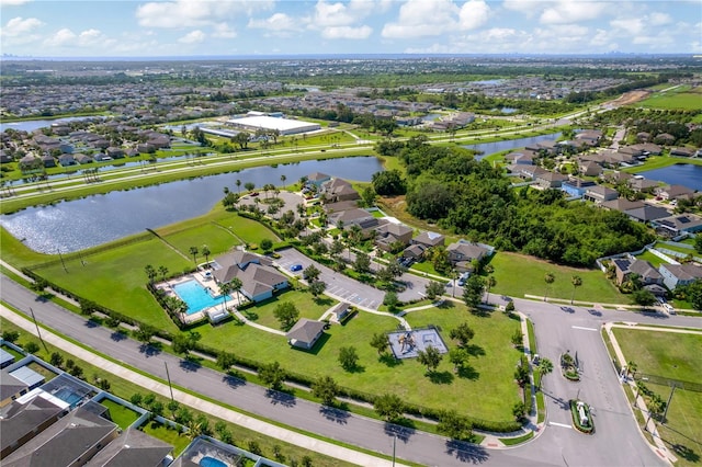 2022 Hawks View Dr, Ruskin, FL 33570 - aerial view of property's location featuring a large body of water and nearby suburban area