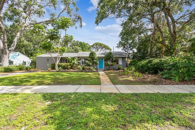 7219 4th Ave N, Saint Petersburg, FL 33710 - view of front of property with a front lawn