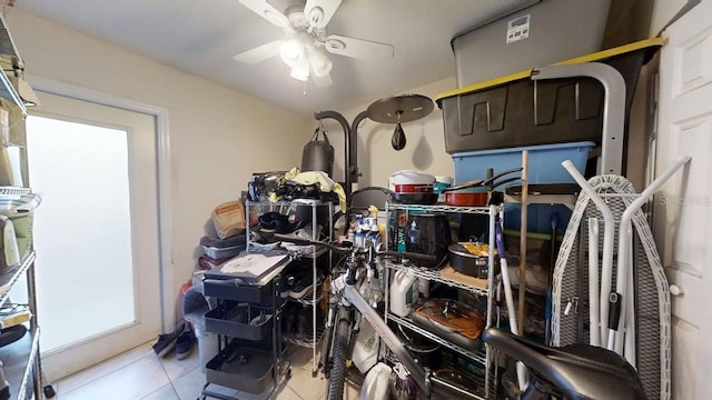 22798 Penny Loop, Land O Lakes, FL 34639 - storage area with ceiling fan