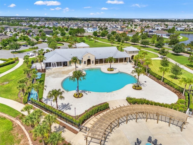 11434 Leland Groves Dr, Riverview, FL 33579 - community pool featuring a residential view