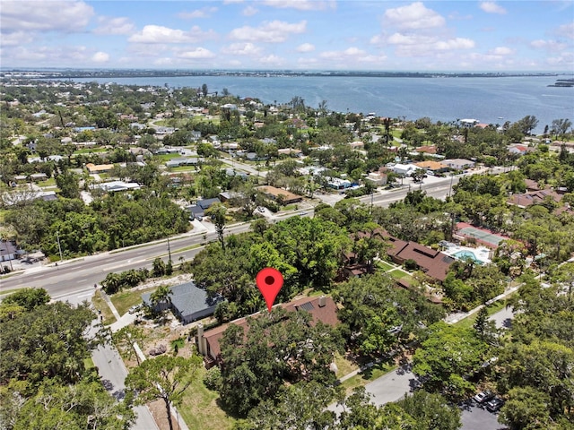 7705 4th Ave W, Bradenton, FL 34209 - aerial view of property and surrounding area featuring a nearby body of water and nearby suburban area