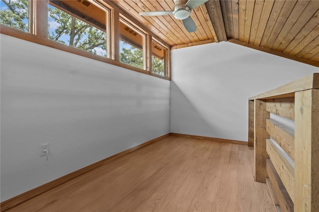7705 4th Ave W, Bradenton, FL 34209 - unfurnished room featuring wood ceiling, a ceiling fan, and wood finished floors