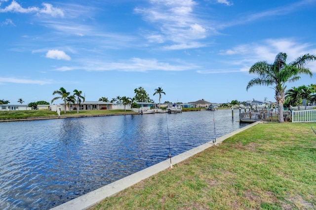551 Lindley Ter, Port Charlotte, FL 33952 - water view featuring a dock