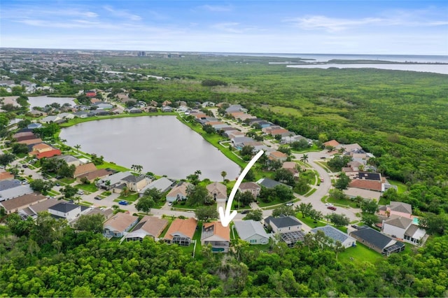 826 Addison Dr NE, Saint Petersburg, FL 33716 - aerial view of property and surrounding area featuring a nearby body of water and nearby suburban area