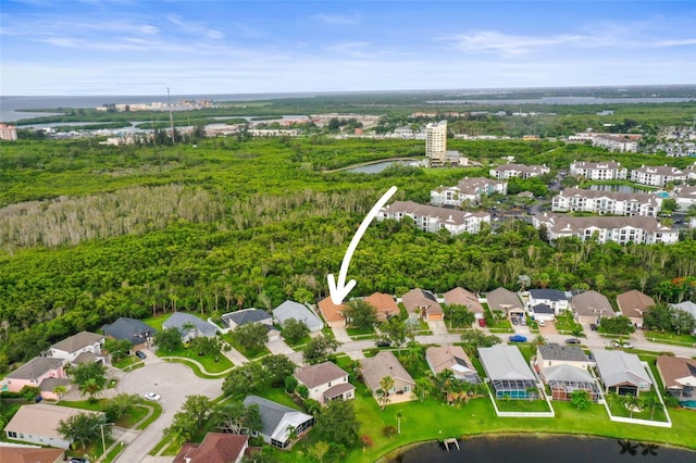 826 Addison Dr NE, Saint Petersburg, FL 33716 - aerial overview of property's location featuring a large body of water and nearby suburban area