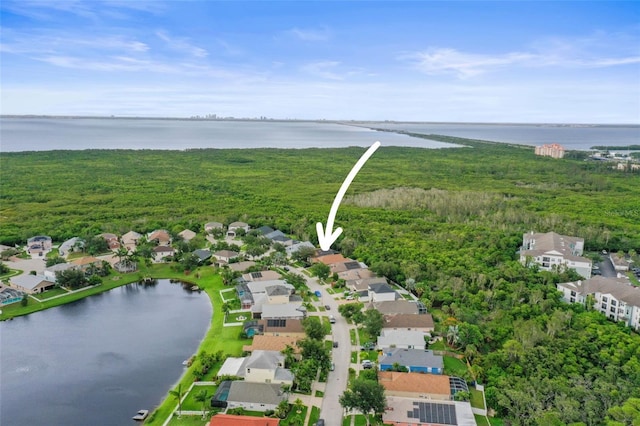 826 Addison Dr NE, Saint Petersburg, FL 33716 - view of property location with a large body of water and nearby suburban area