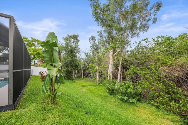 826 Addison Dr NE, Saint Petersburg, FL 33716 - view of yard with glass enclosure