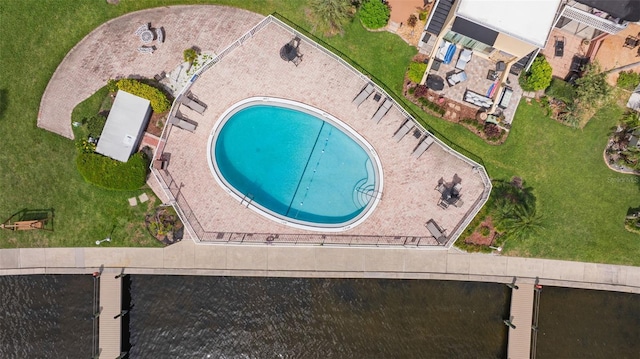2424 W Tampa Bay Blvd Unit G204, Tampa, FL 33607 - aerial overview of property's location featuring a pool area